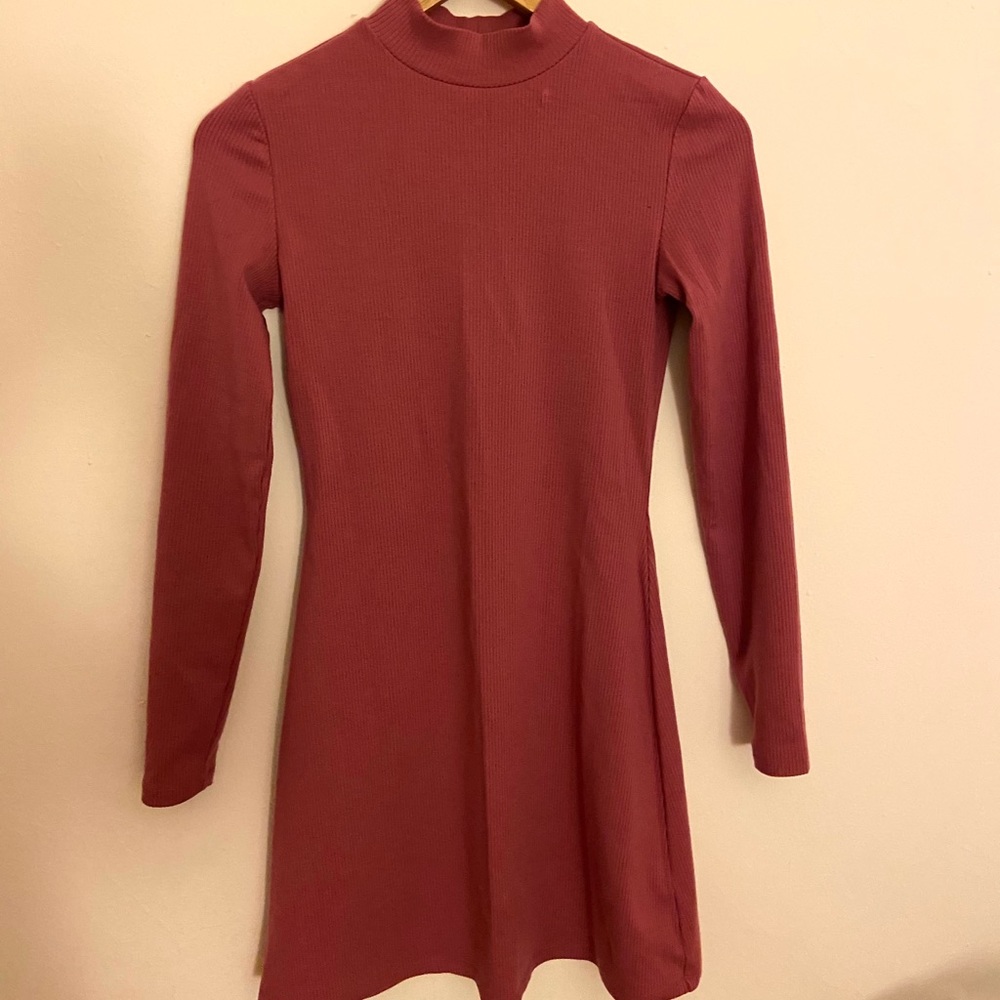 Aritzia high neck mini sweater dress